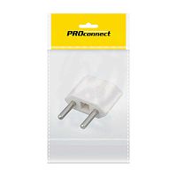 Переходник сетевой плоский "Тефаль" бел. (инд. упак.) PROCONNECT 11-1041-9